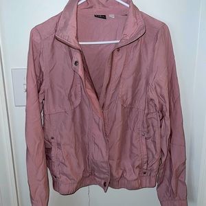 a light pink with a little purple hint jacket from New York & Company